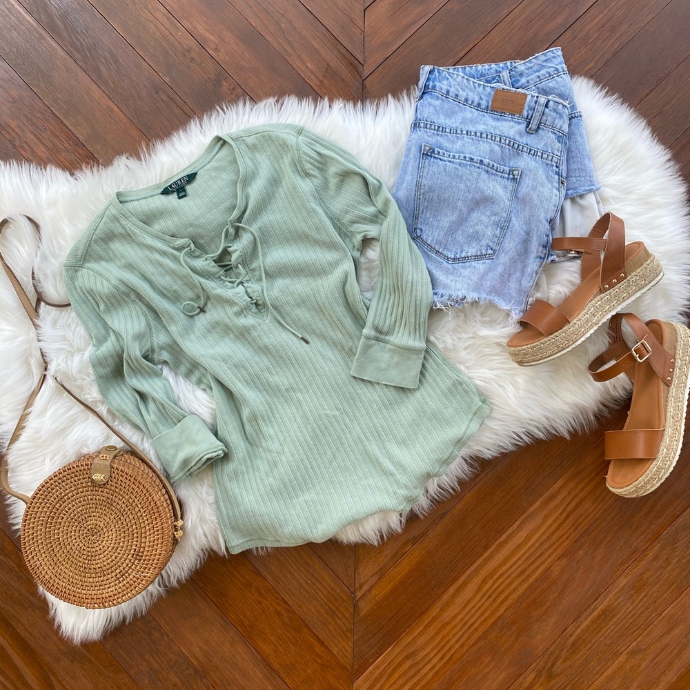 VINTAGE Ralph Lauren Henley
